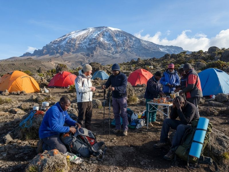 Kilimanjaro cost breakdown camp with crew