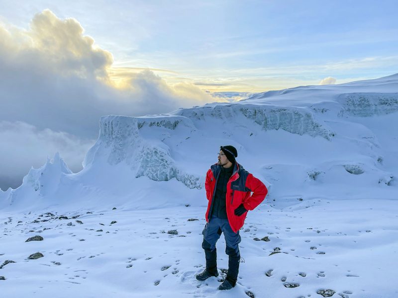 Kilimanjaro adventure sunrise above the clouds